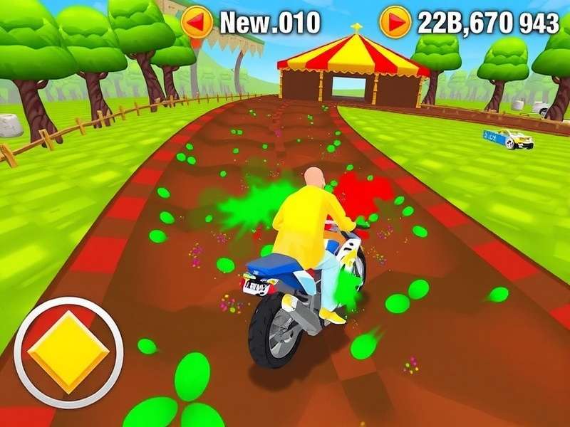 Holi Festival Racer Game Screenshot